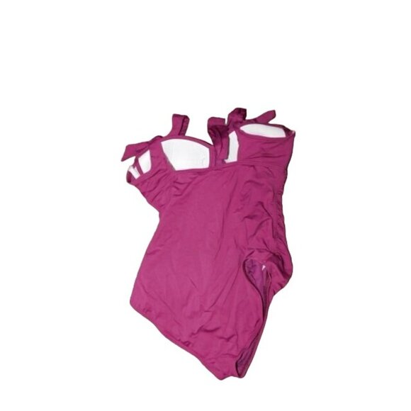 Tommy Bahama Size 10 Wine One Piece Swimsuit Swim - Picture 2 of 2